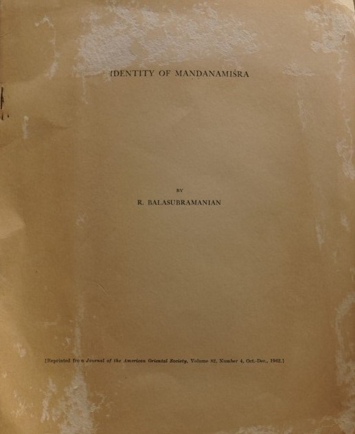 Indentity of Mandanamisra
