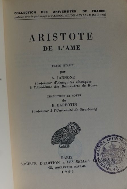 De L'Ame