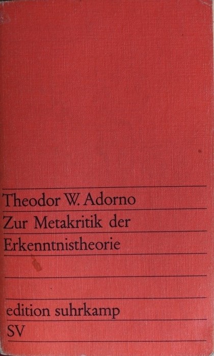 Zur Metakritik der Erkenntnistheorie