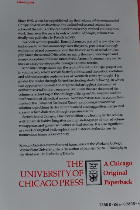 Satre's Second Critique