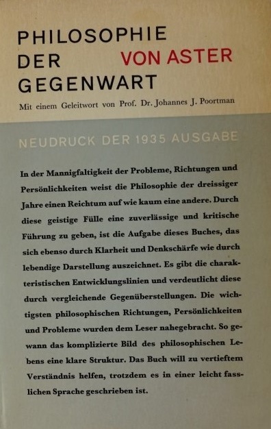 Philosophie der gegenwart