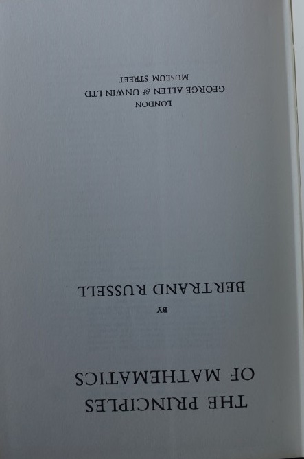 The Principles of Mathematics