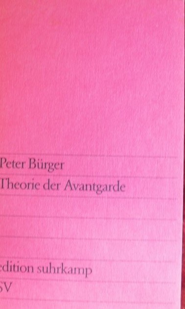 Theorie der avantgarde