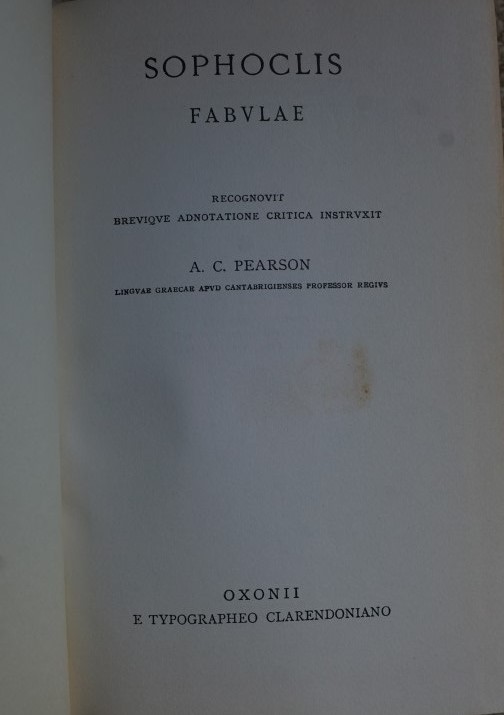 SOPHOCLIS FABVLAE