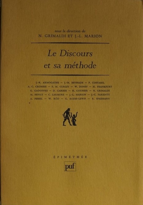 Le Discours et sa méthode