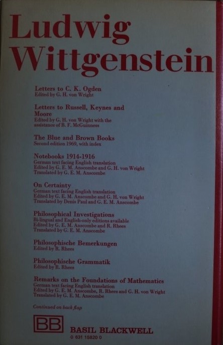 Philosophical remarks - Ludwig Wittgenstein