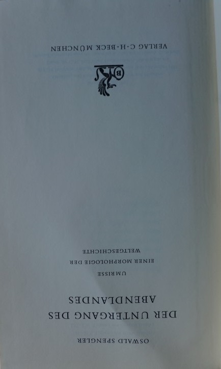 Der Untergang des Abendlandes