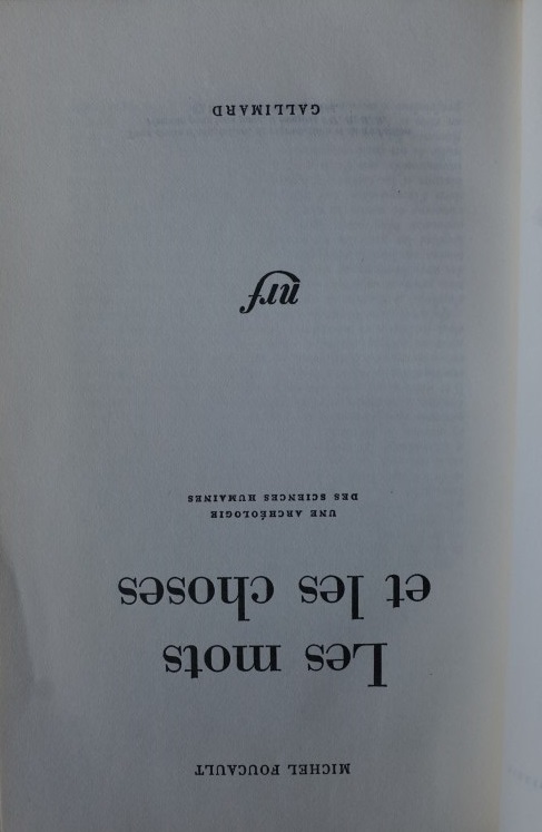 Les mots et les choses