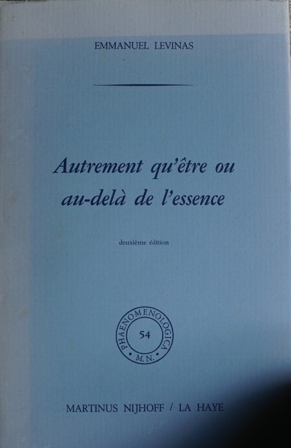 Autrement qu'être ou au-delà de l'essence