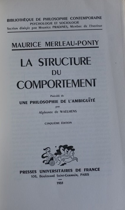 La Structure du Comportement