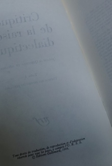 Critique de la raison dialectique 