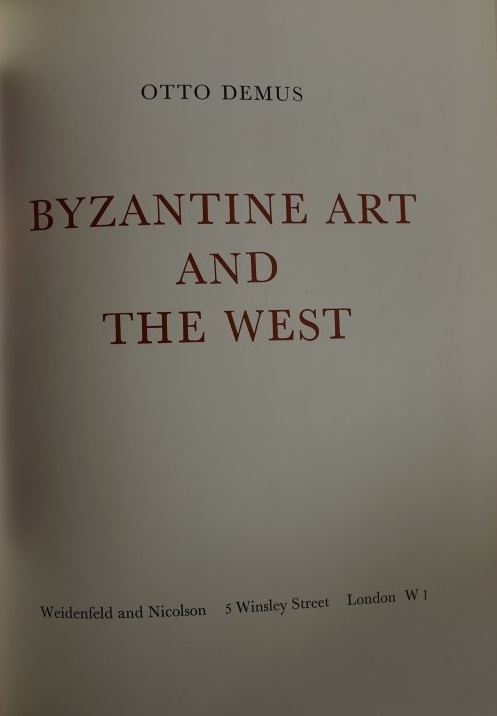 Byzantine Art and the West