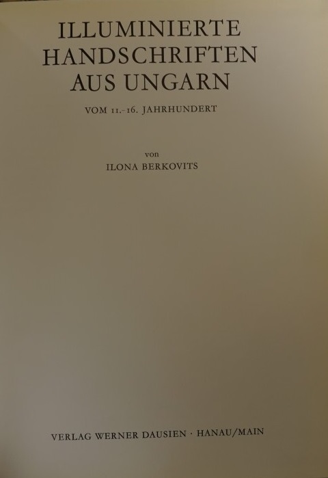 Illuminierte Handschriften aus Ungarn