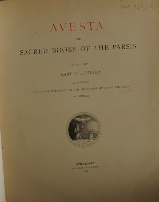 Avesta - Sacred Book of the Parsis