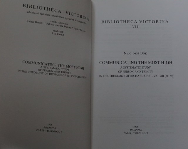 Bibliotheca Victorina VII - Communicating The Most High