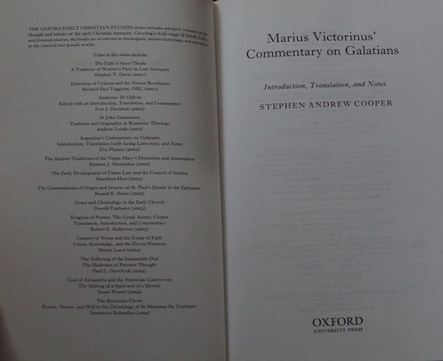 Marius Victorinus - Commentary on Galatians