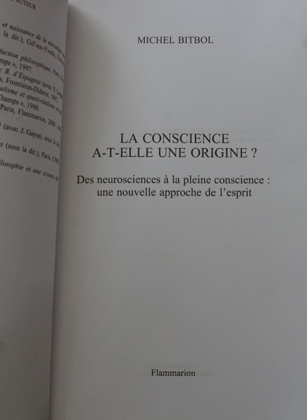 La Conscience A-T-Elle Une Origine ?