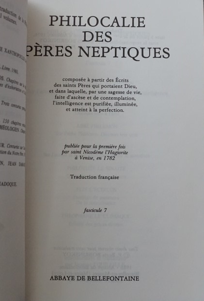 Philocalie Des Pères Neptiques