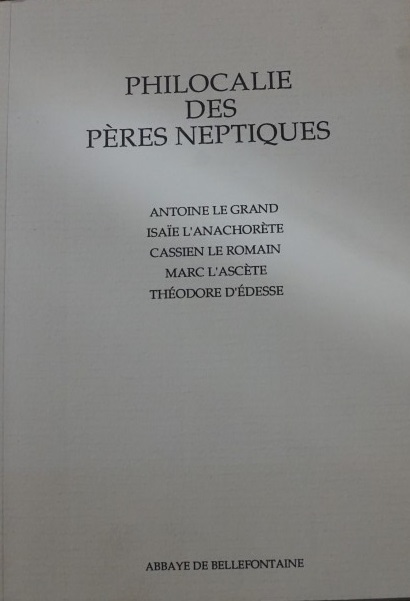 Philocalie Des Pères Neptiques