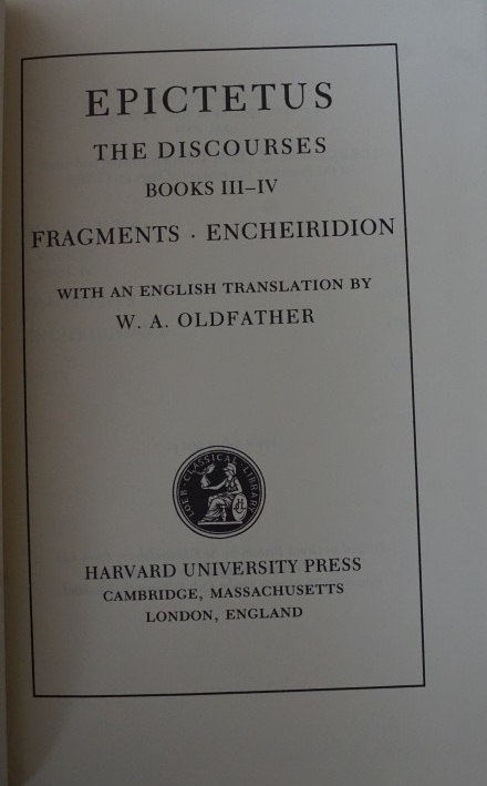 Epictetus - The discourses books III-IV
